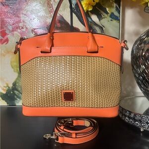 Dooney & Bourke Orange and Tan Satchel